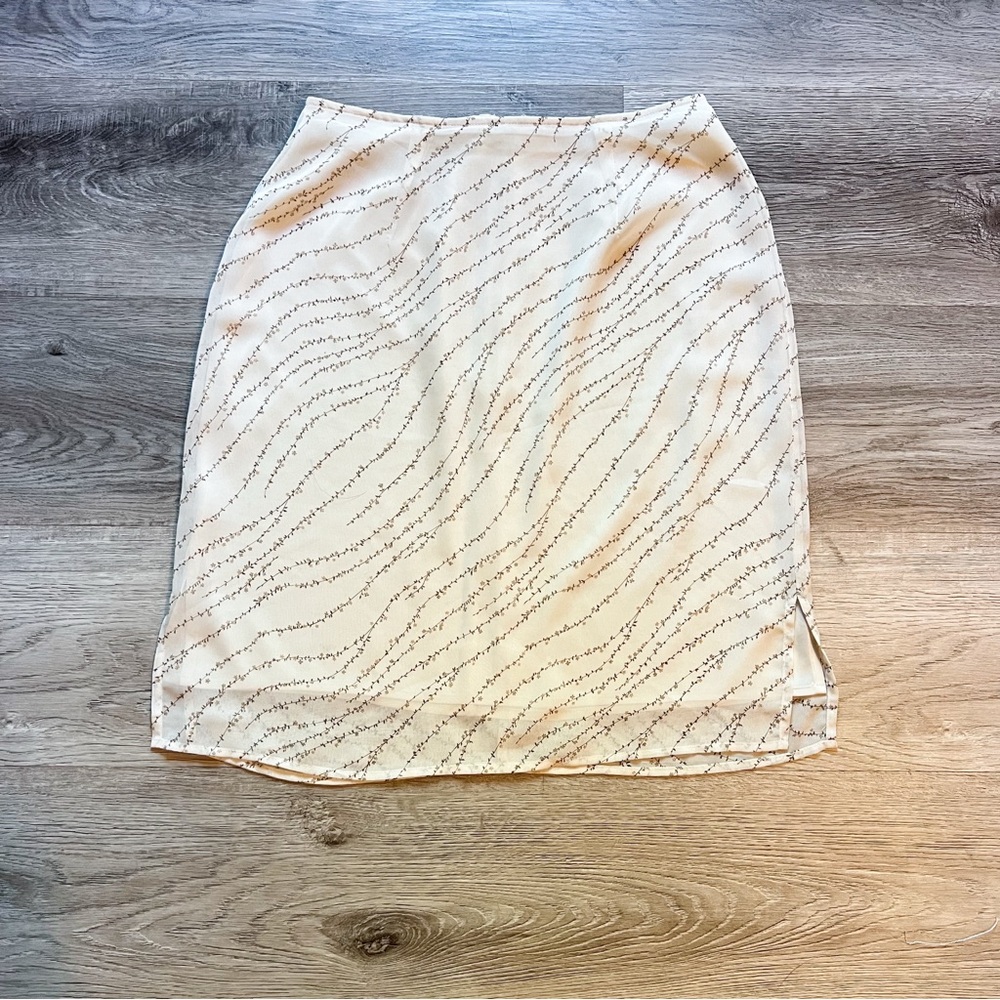 Floral Women's White Pencil Skirt